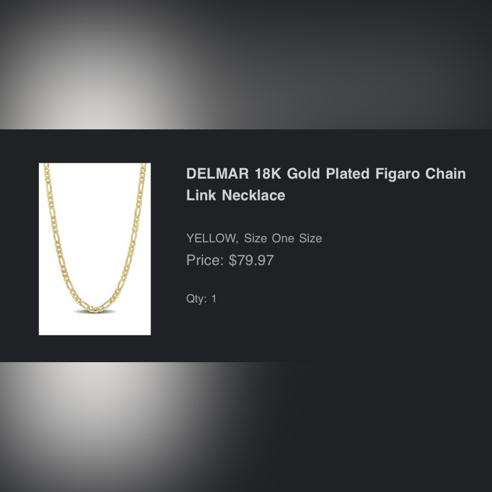 Gold Plated Men’s/ Women’s necklace